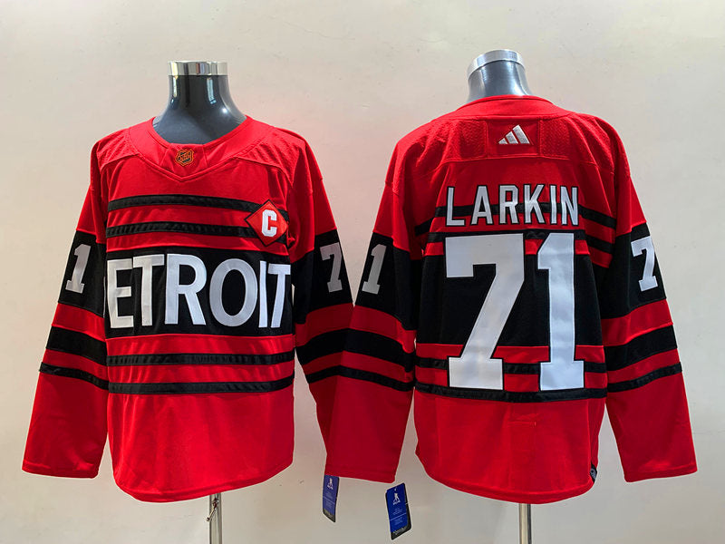 Men's Detroit Red Wings Dylan Larkin #71 Red Breakaway Player Jerseys