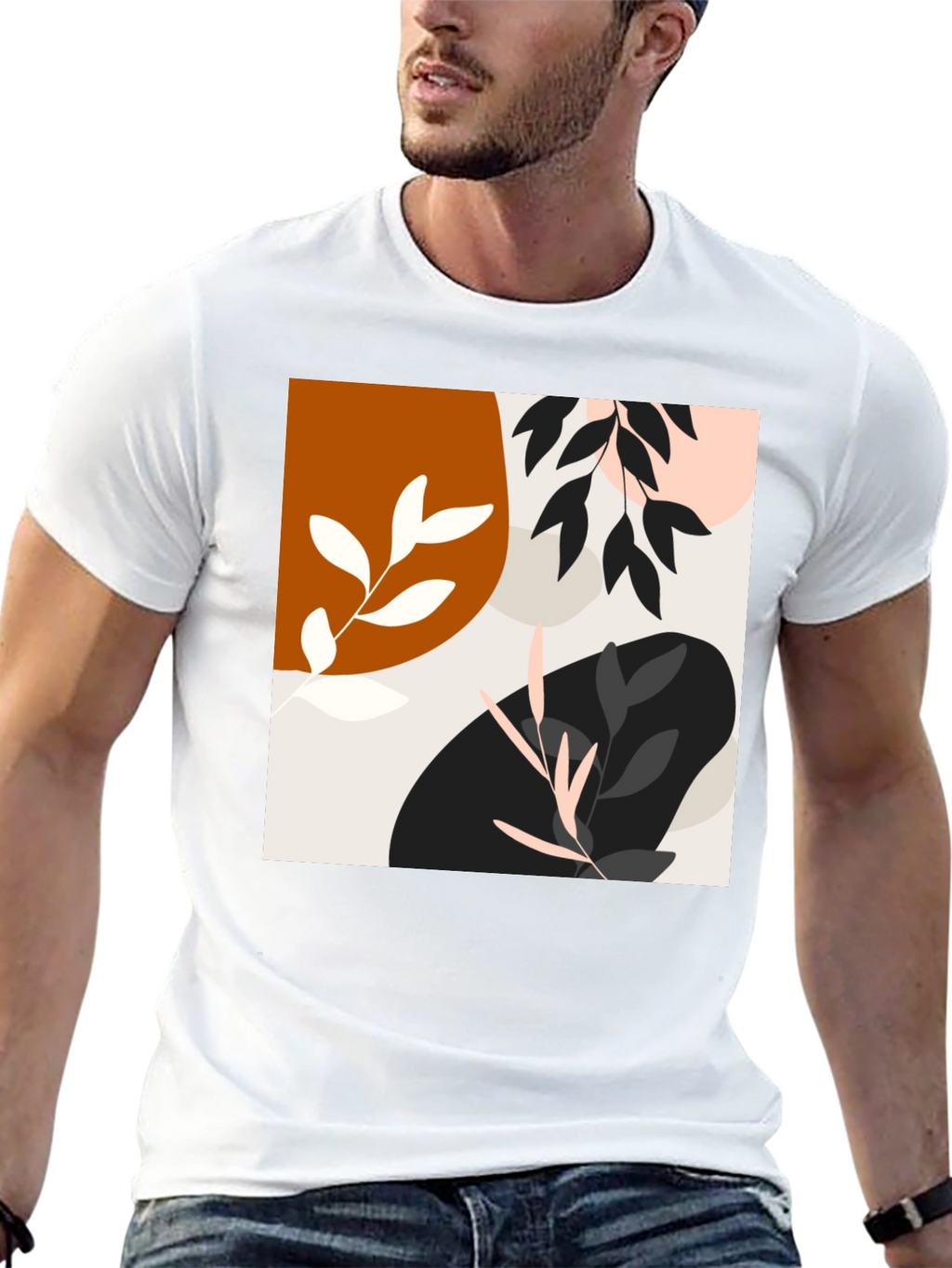 Modern Art Black T-Shirt