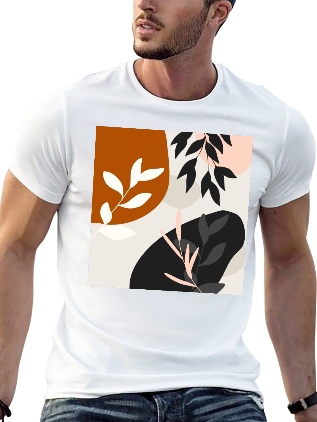 Modern Art Black T-Shirt