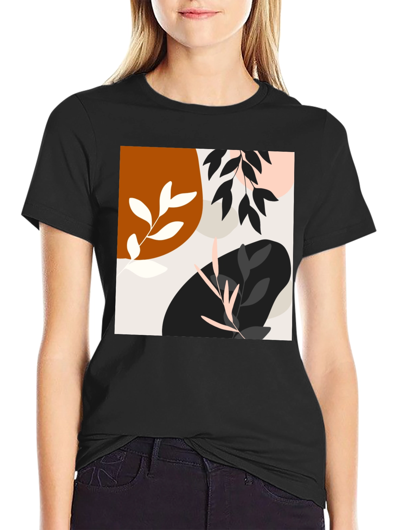 Modern Art Black T-Shirt