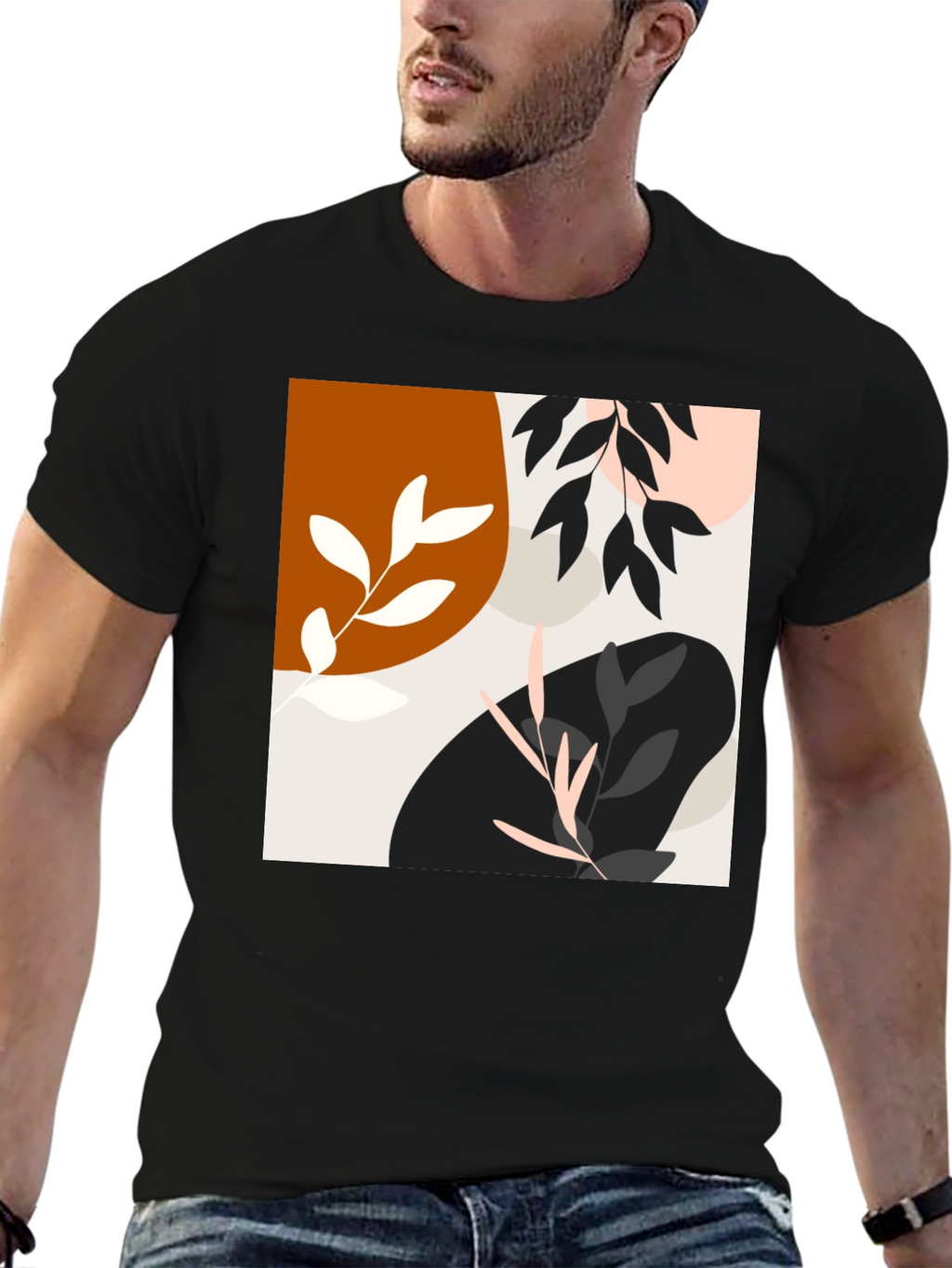 Modern Art Black T-Shirt