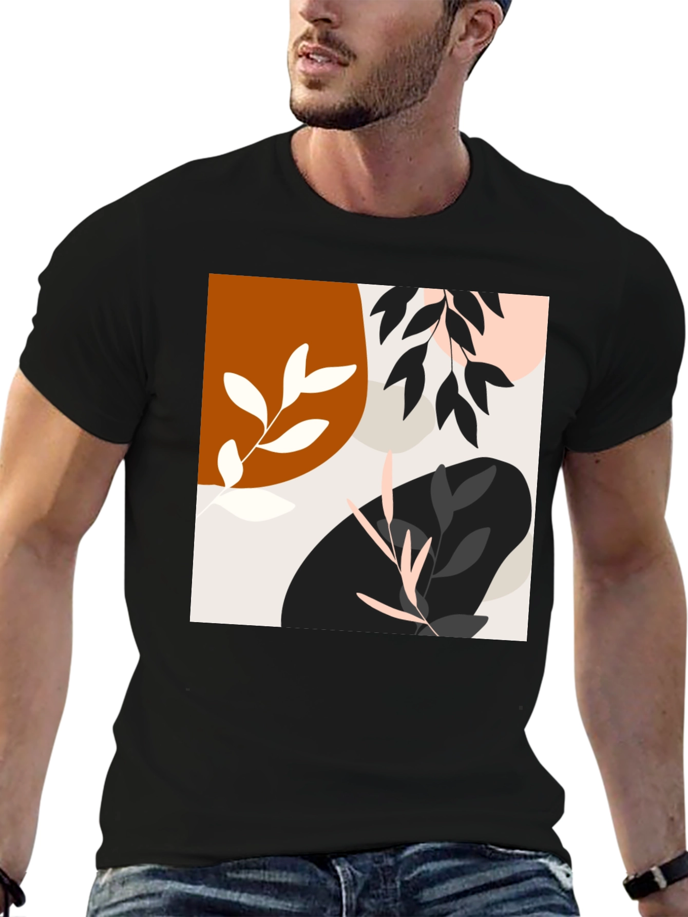 Modern Art Black T-Shirt