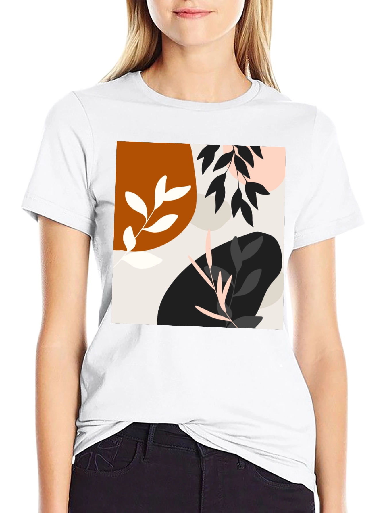 Modern Art Black T-Shirt