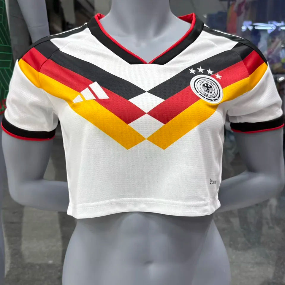2026/27 Germany Home White Women Soccer Jersey 女 Detail 2