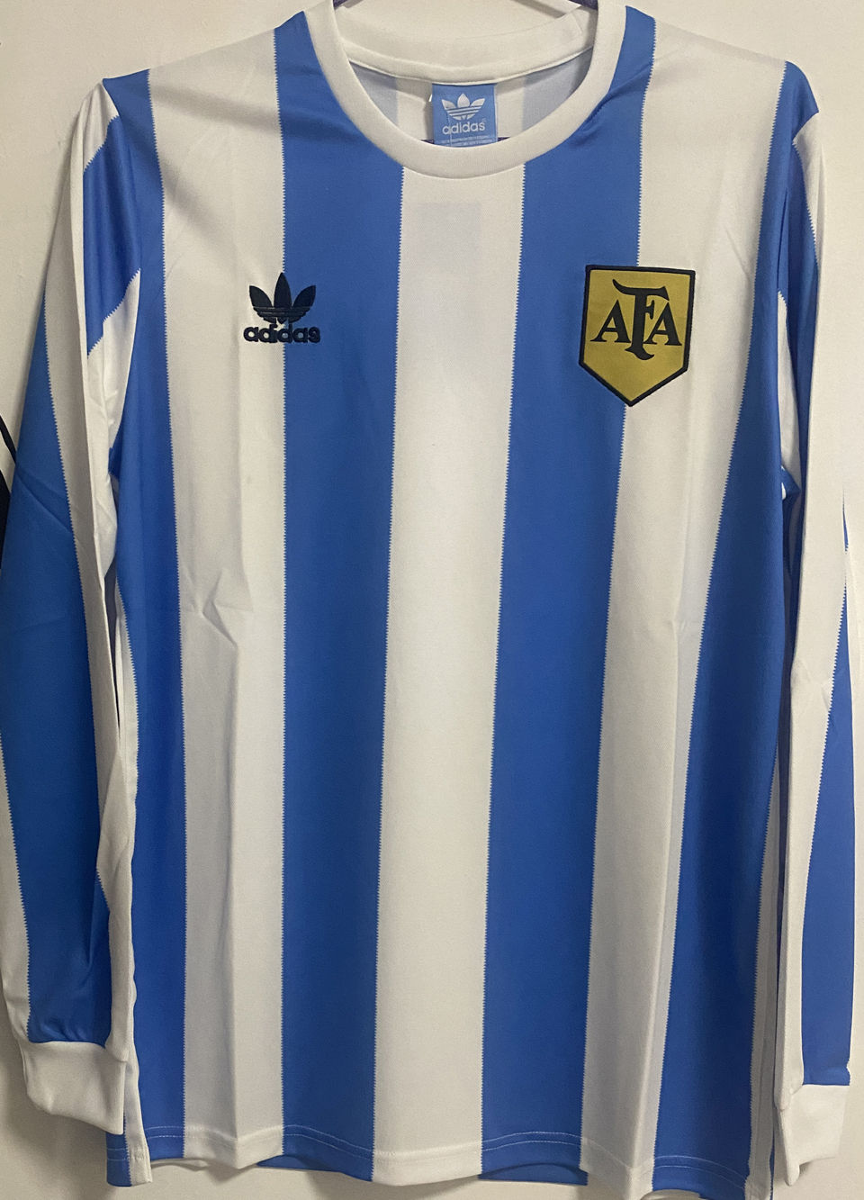 1978 Argentina Home Retro Long Sleeve Soccer Jersey Item NO.: 1640391 Front