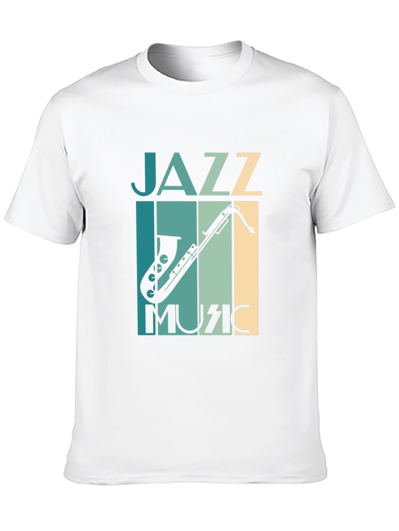 Jazz Music Graphic Tee - Black Saxophone T-Shirt