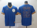 Men's Milwaukee Brewers Christian Yelich #22 MLB Blue Player Jerseys