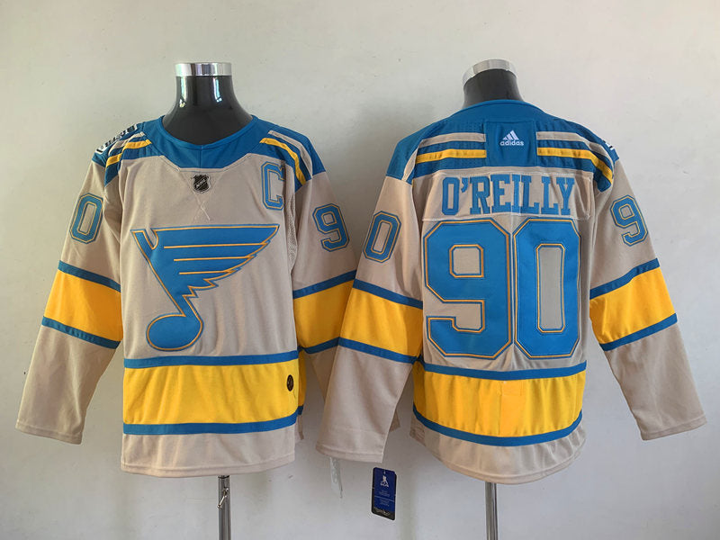 Men's St. Louis Blues Ryan O'Reilly #90 Cream Breakaway Player Jerseys