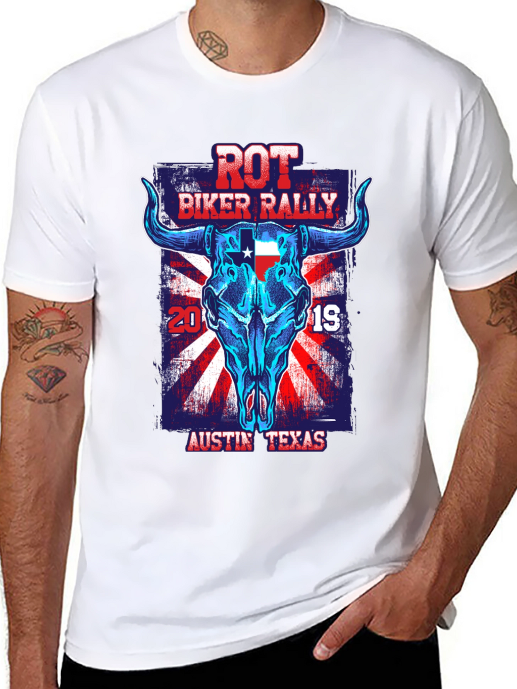 ROT Biker Rally Tee - Austin Texas