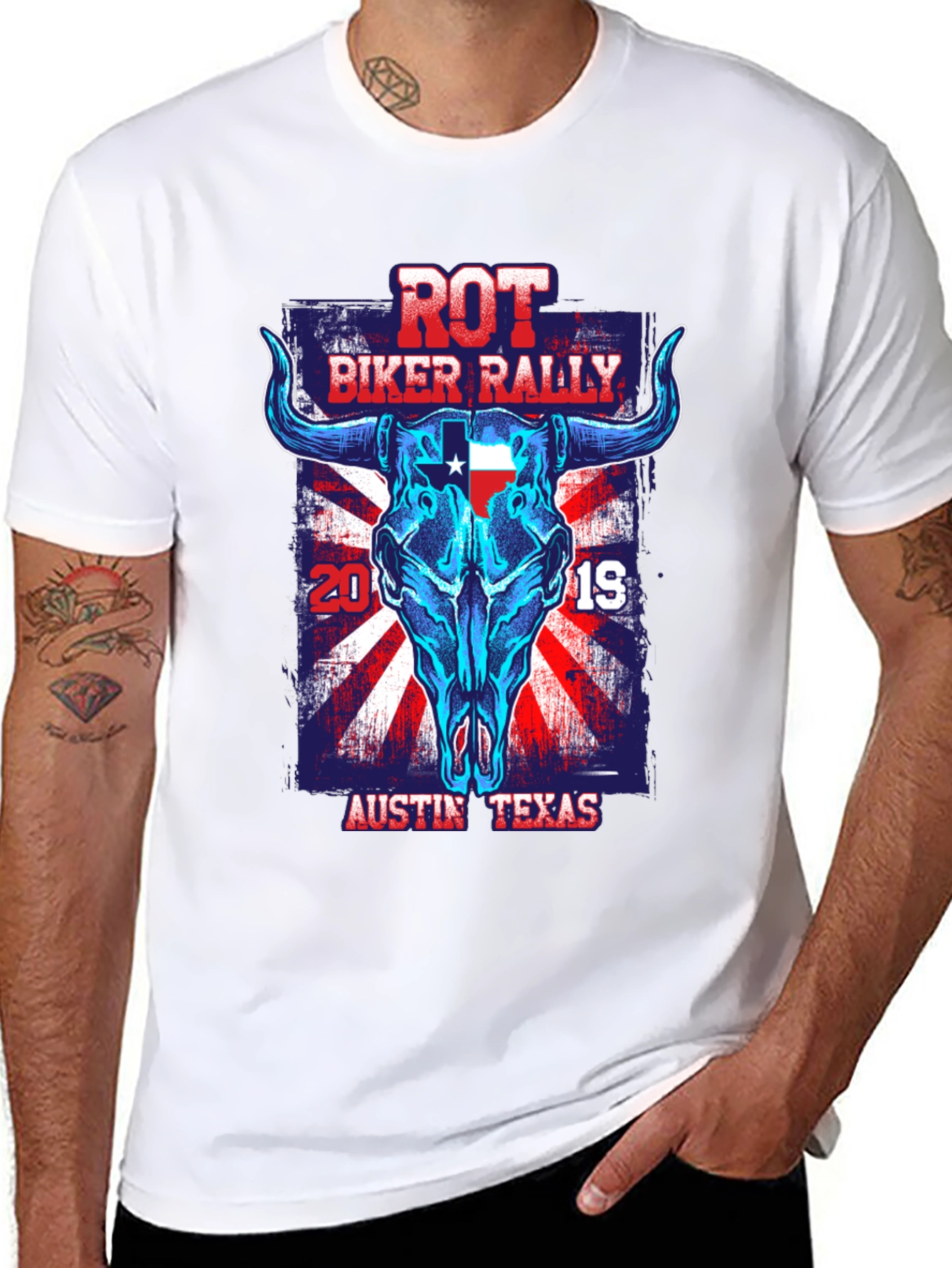 ROT Biker Rally Tee - Austin Texas