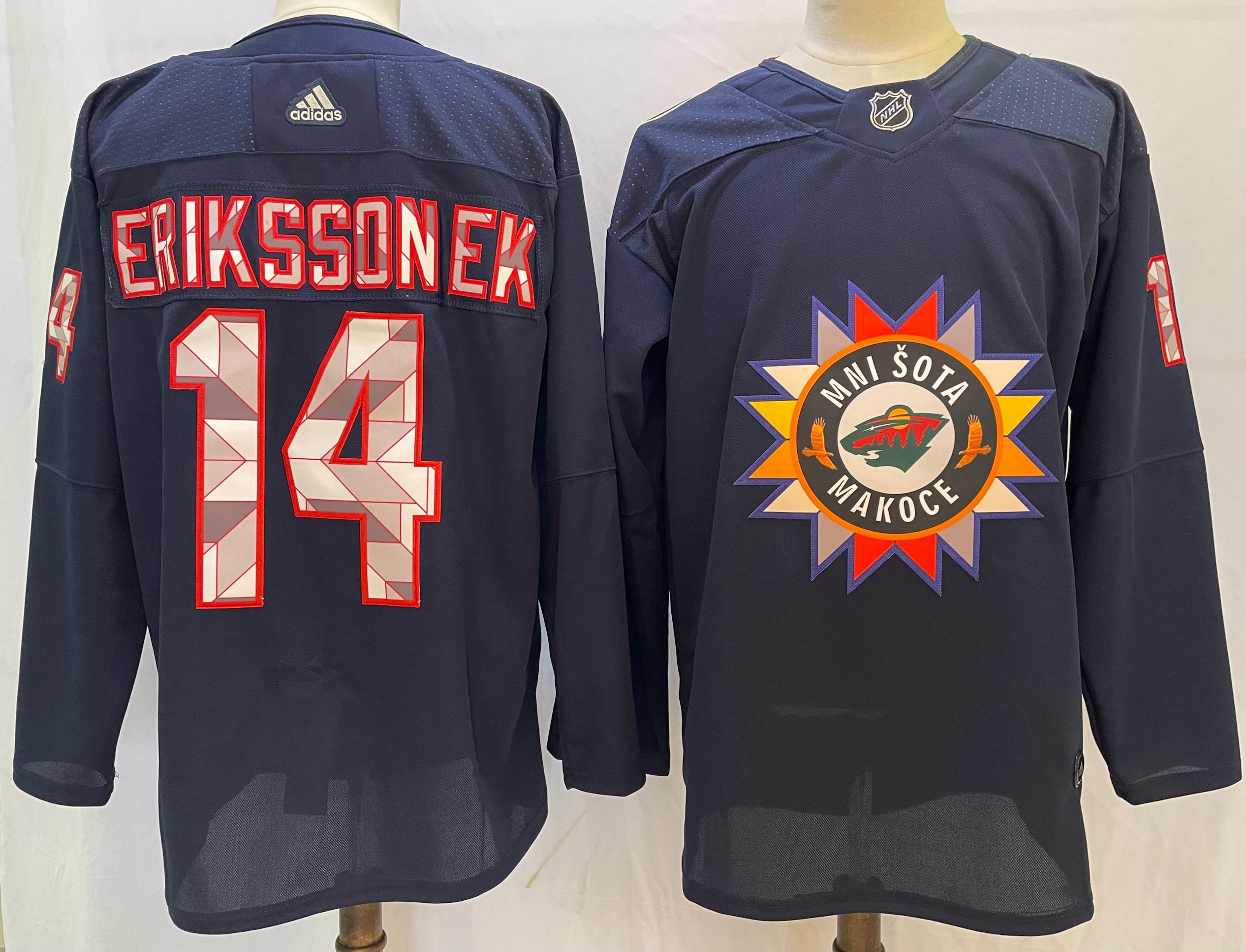 Men's Minnesota Wild Joel Eriksson Ek #14 Black Breakaway Player Jerseys