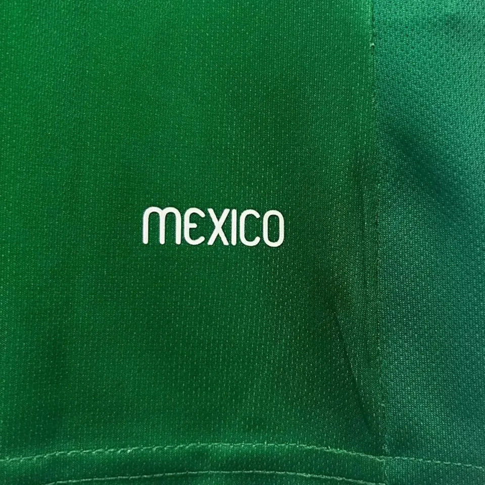 2006 Mexico Home Green Retro Soccer Jersey Detail 2