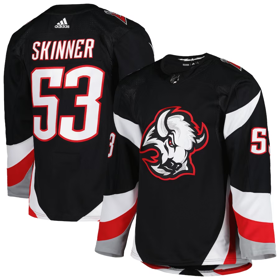 Men's Buffalo Sabres Jeff Skinner #53 Black Replica Player Jerseys