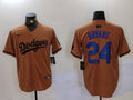 Men's Los Angeles Dodgers Kobe Bryant #24 Brown Replica Player Jerseys