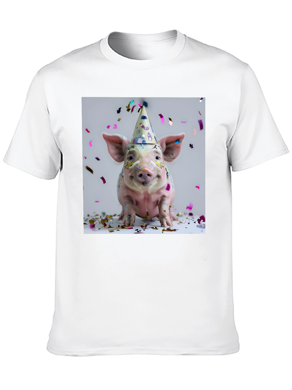 Party Pig T-Shirt - Black Cotton Tee
