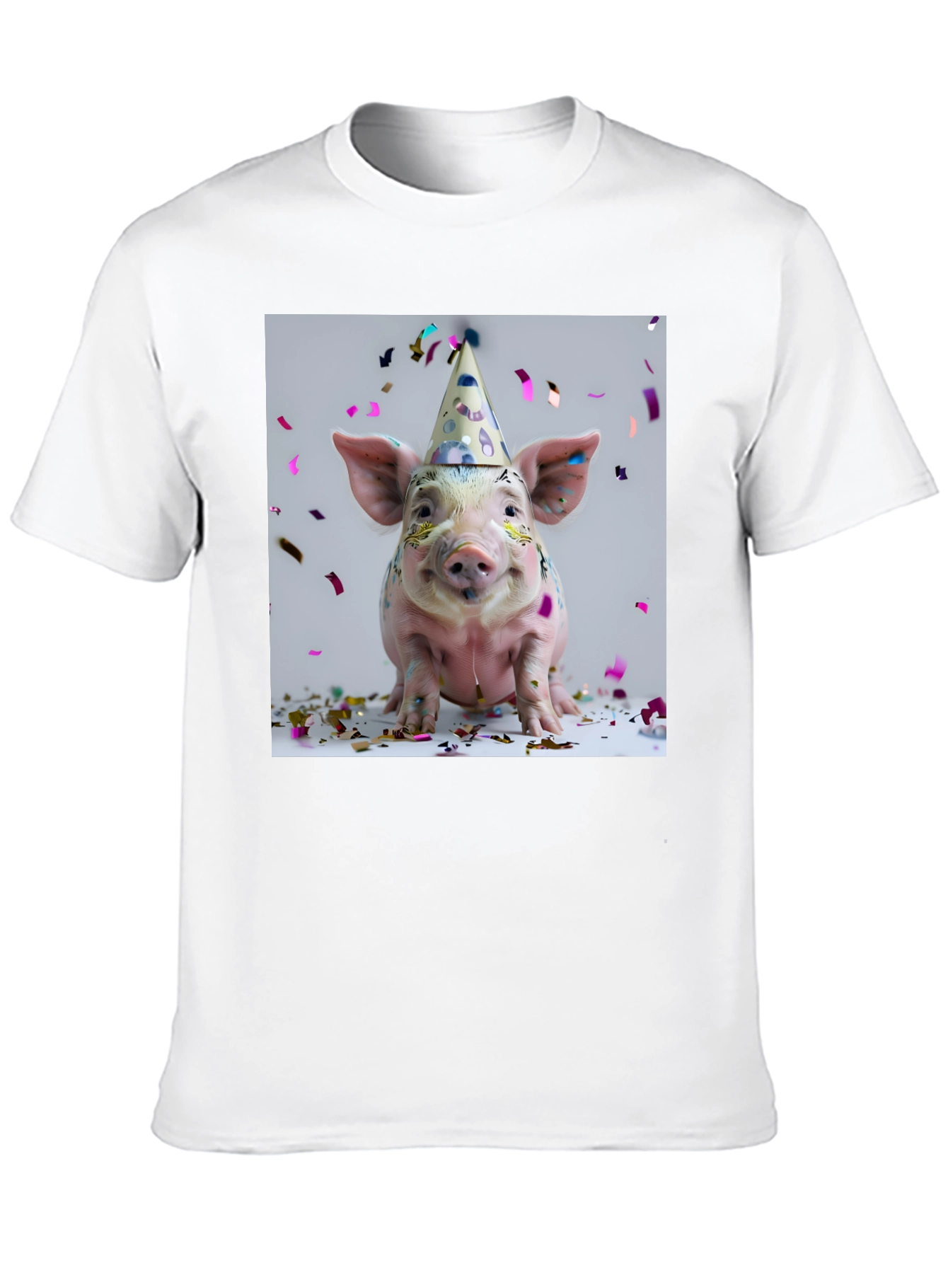 Party Pig T-Shirt - Black Cotton Tee