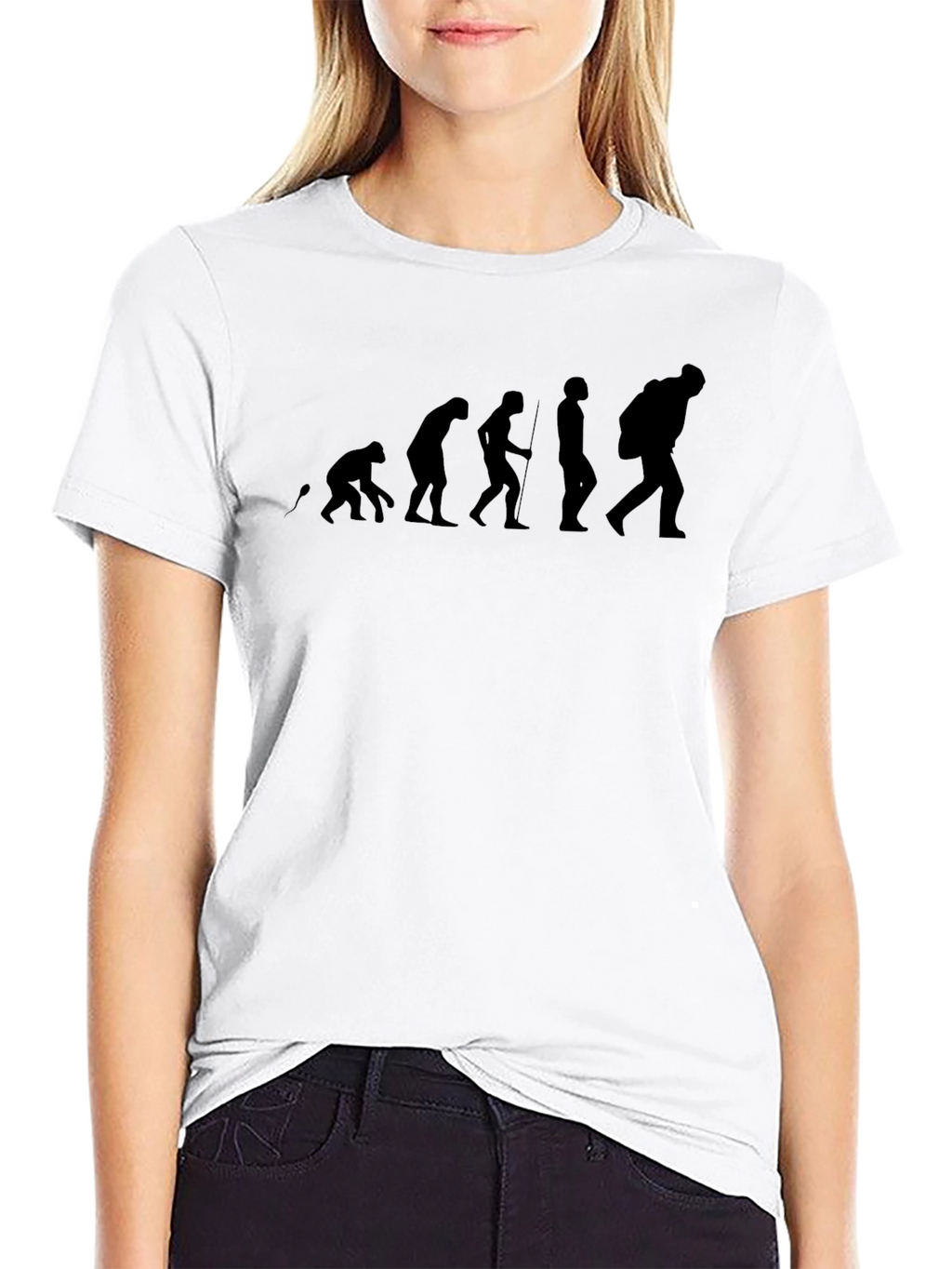 Evolution of Man Black T-Shirt