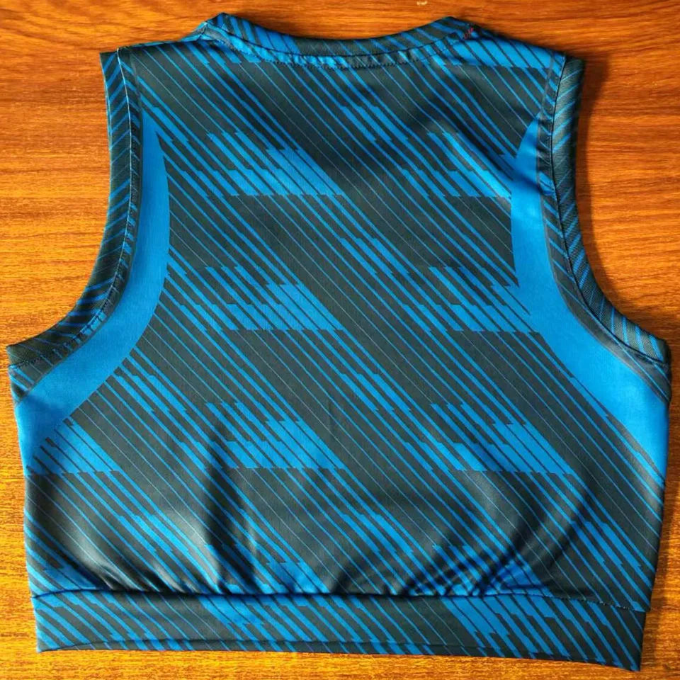 2026/27 France Home Blue Women Yoga Vest Jersey 女 Back