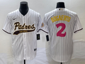 Men's San Diego Padres Xander Bogaerts #2 White Replica Player Jerseys Joint Edition