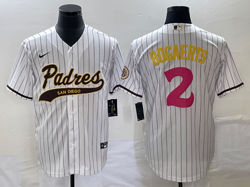 Men's San Diego Padres Xander Bogaerts #2 White Replica Player Jerseys Joint Edition