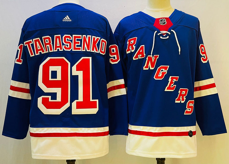 Men's New York Rangers Vladimir Tarasenko #91 Blue Player Jerseys