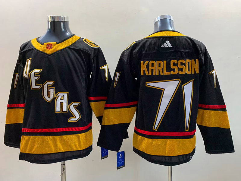 Men's Vegas Golden Knights William Karlsson #71 Black Breakaway Player Jerseys