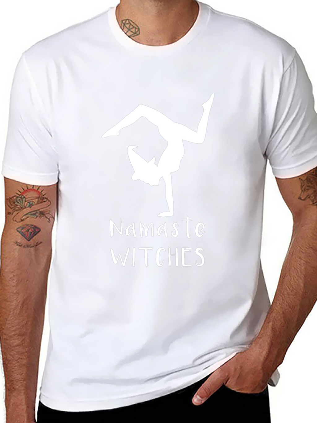 Namaste Witches T-Shirt - Yoga Witch Tee