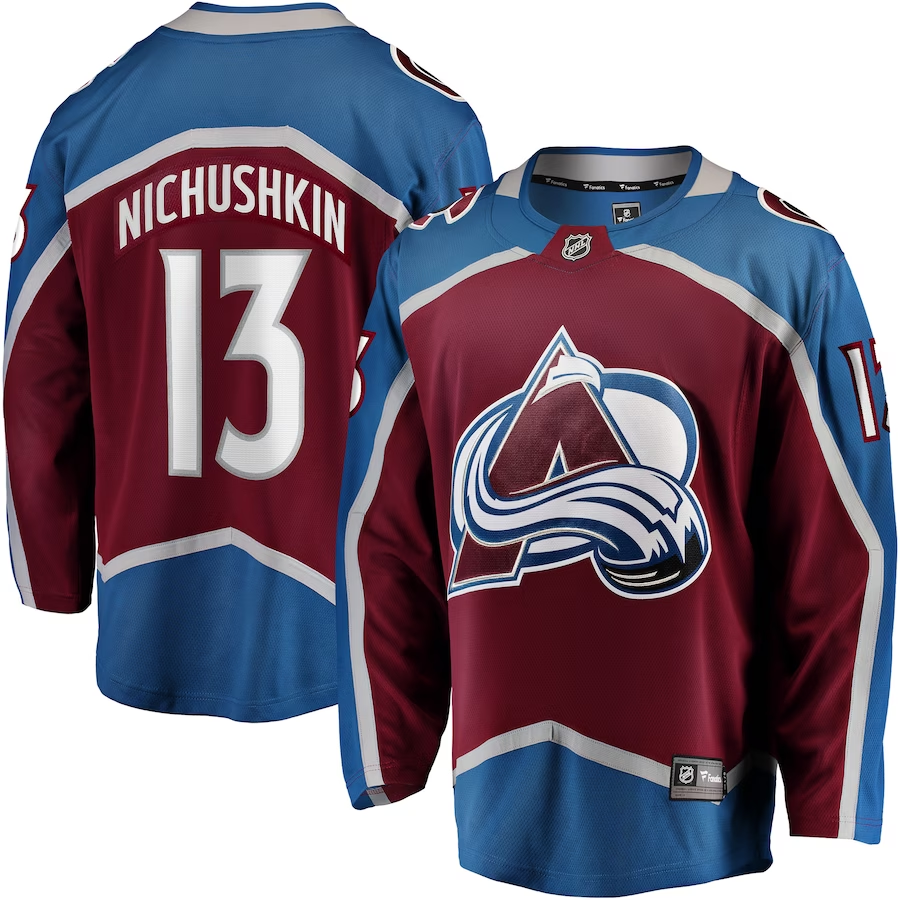 Men's Colorado Avalanche Valeri Nichushkin #13 Burgundy Breakaway Player Jerseys