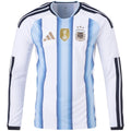Argentina Home Match Long Sleeve Jersey Player Version World Cup 2026 Front