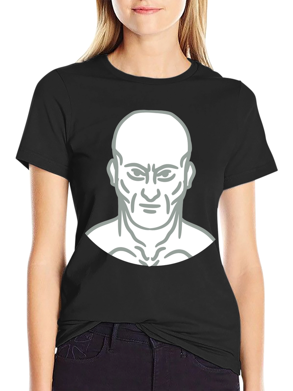 Bold Graphic Tee - Mans Face Design