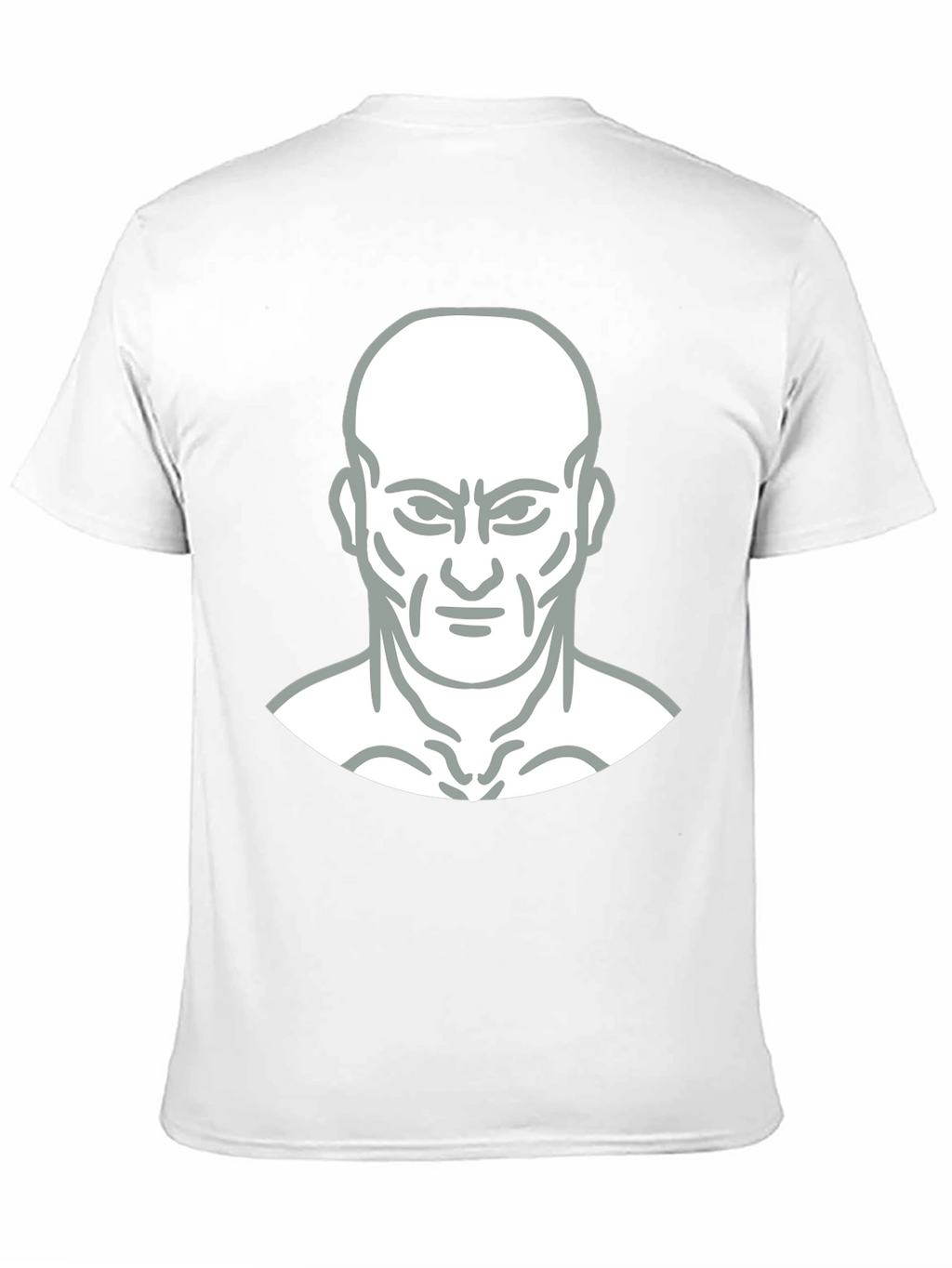 Bold Graphic Tee - Mans Face Design