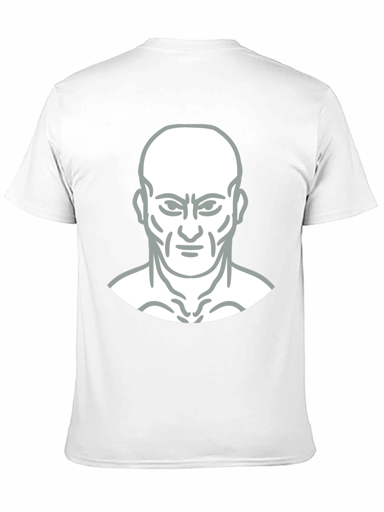 Bold Graphic Tee - Mans Face Design