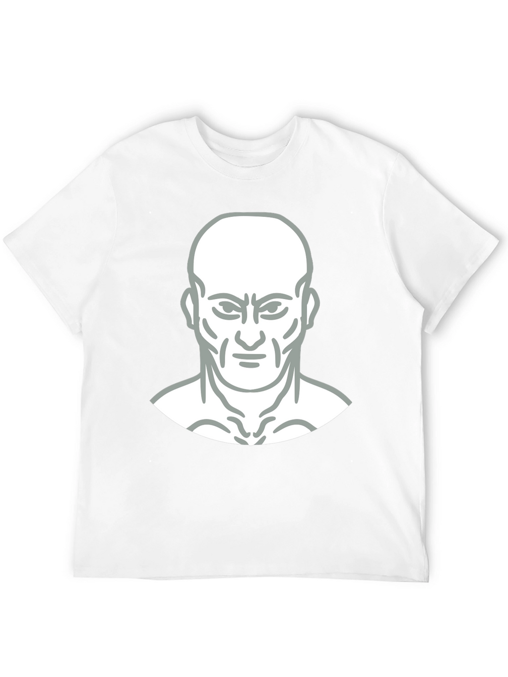 Bold Graphic Tee - Mans Face Design