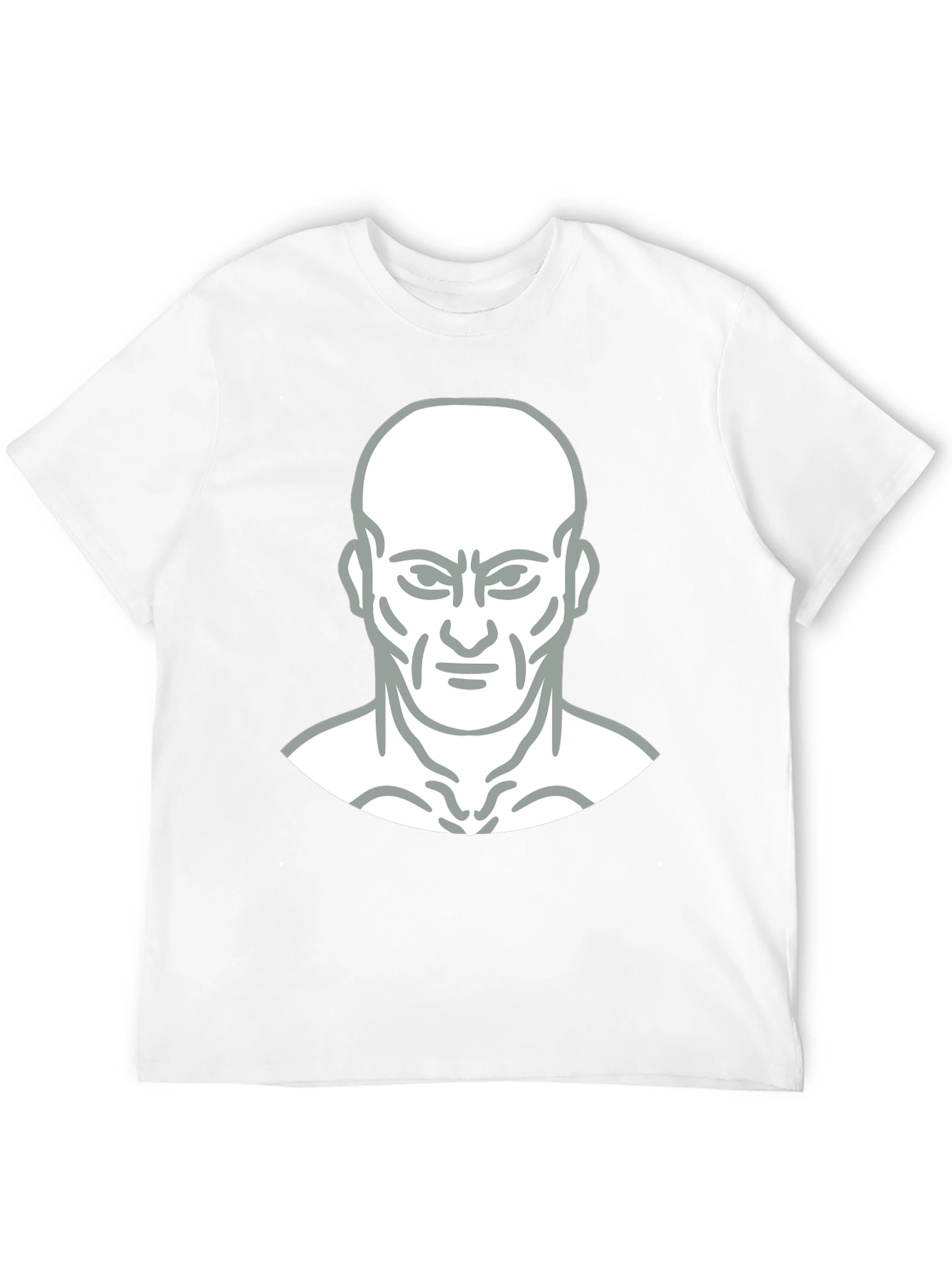 Bold Graphic Tee - Mans Face Design