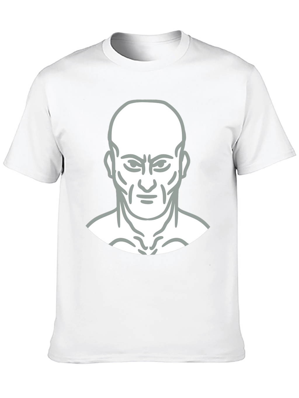Bold Graphic Tee - Mans Face Design
