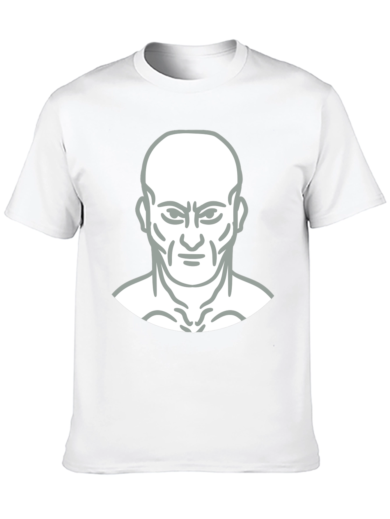 Bold Graphic Tee - Mans Face Design