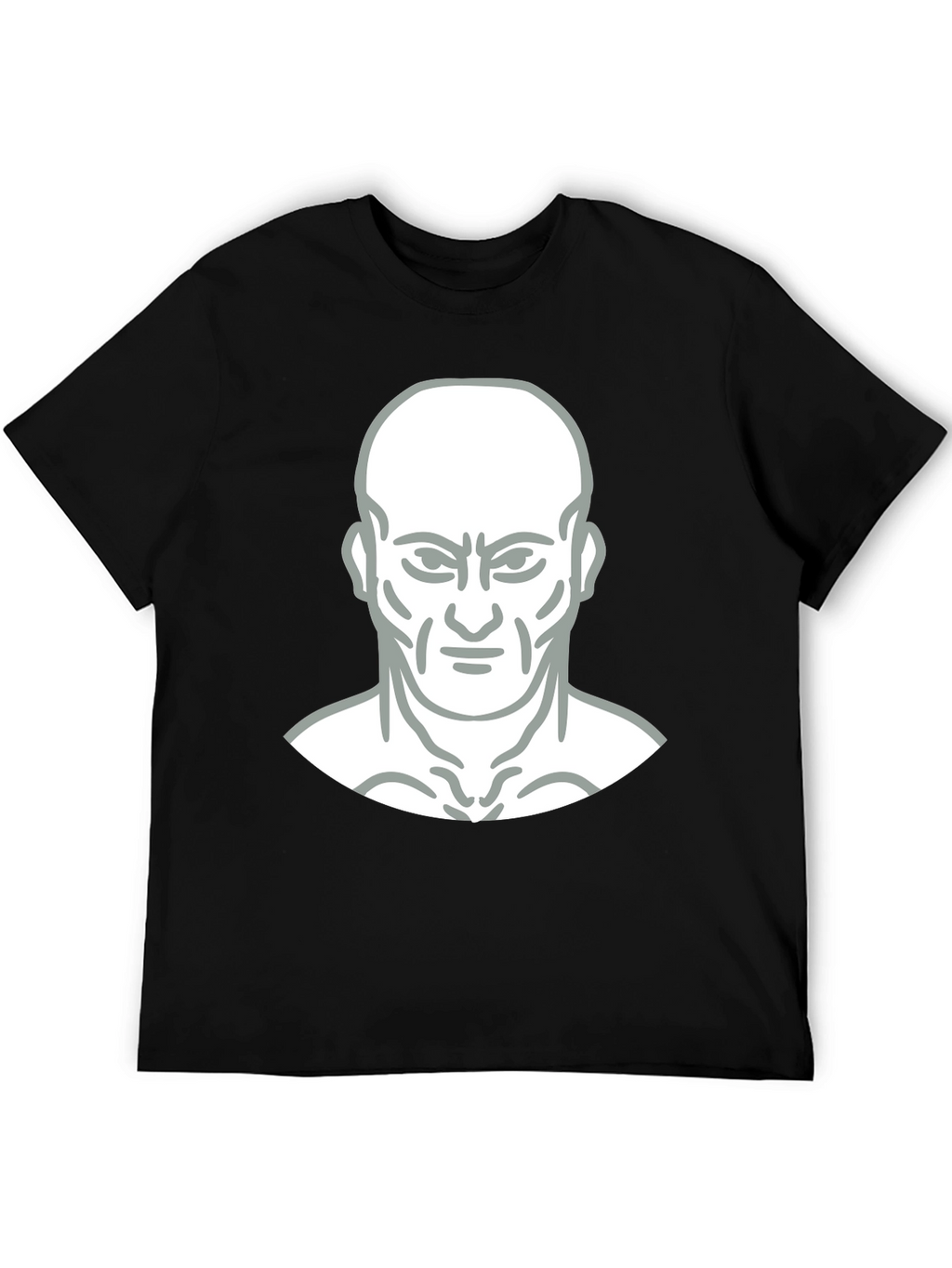 Bold Graphic Tee - Mans Face Design