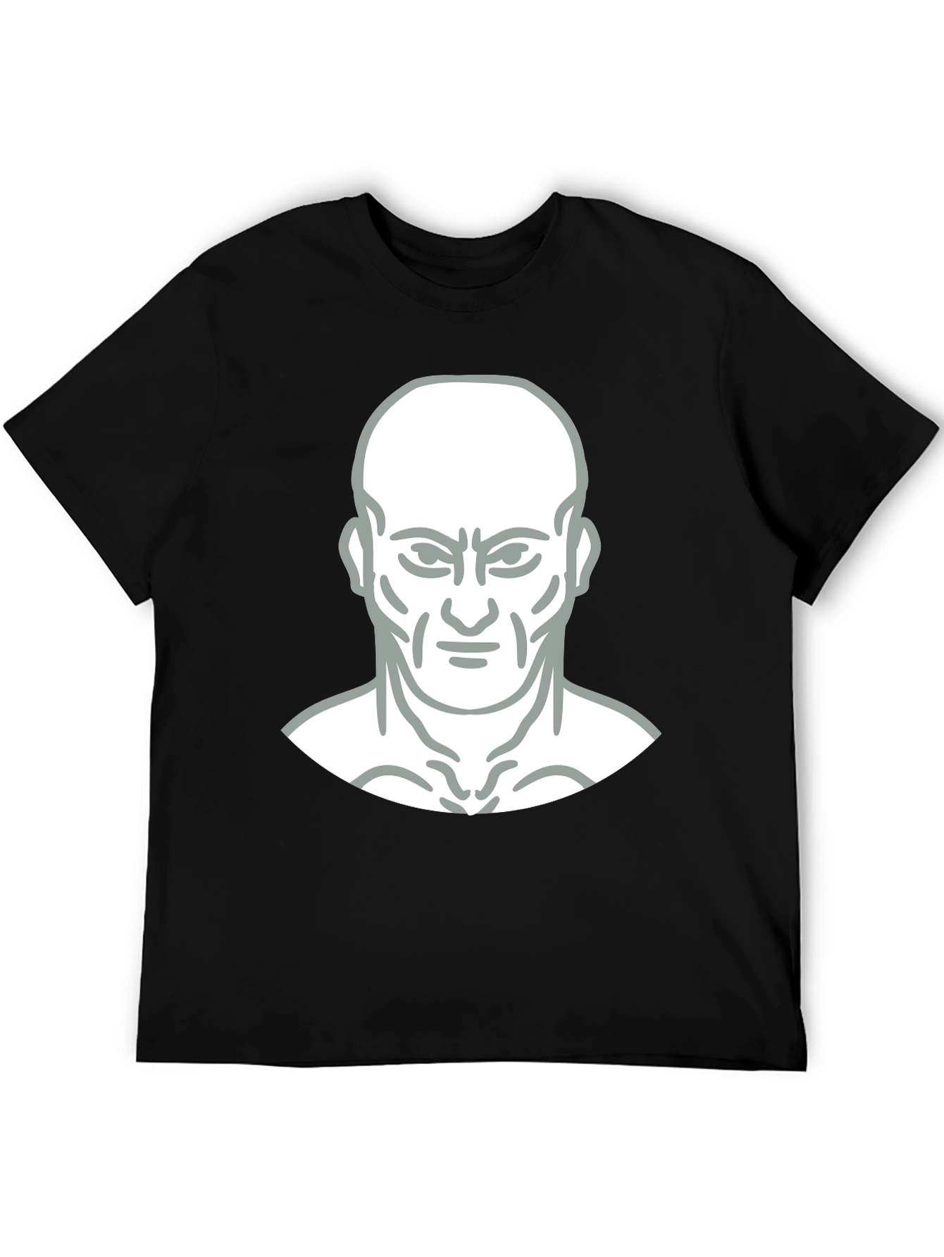 Bold Graphic Tee - Mans Face Design