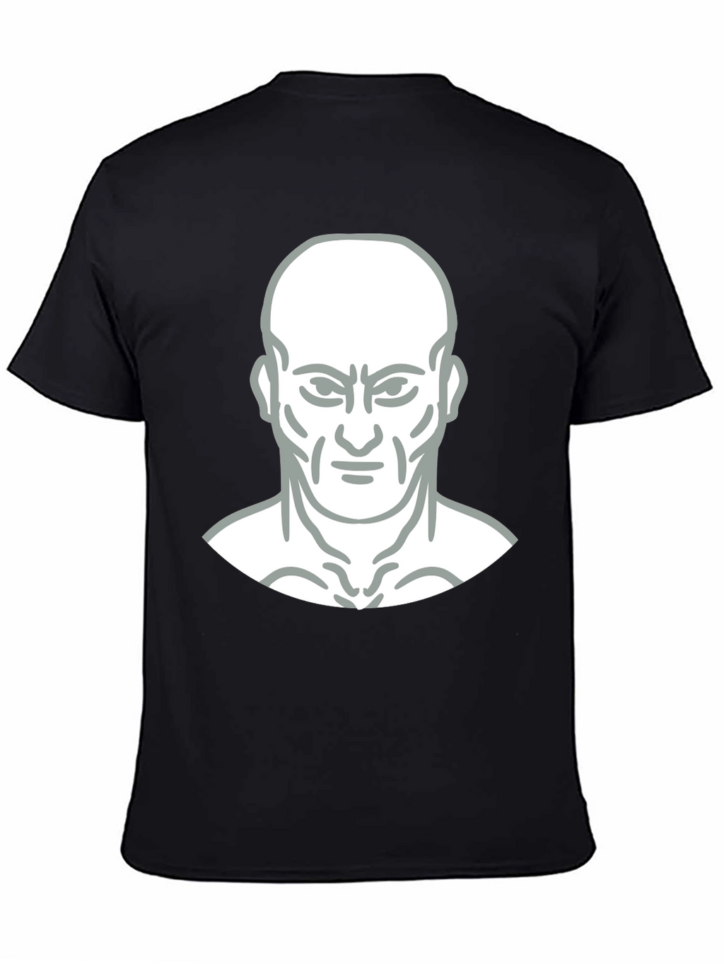 Bold Graphic Tee - Mans Face Design