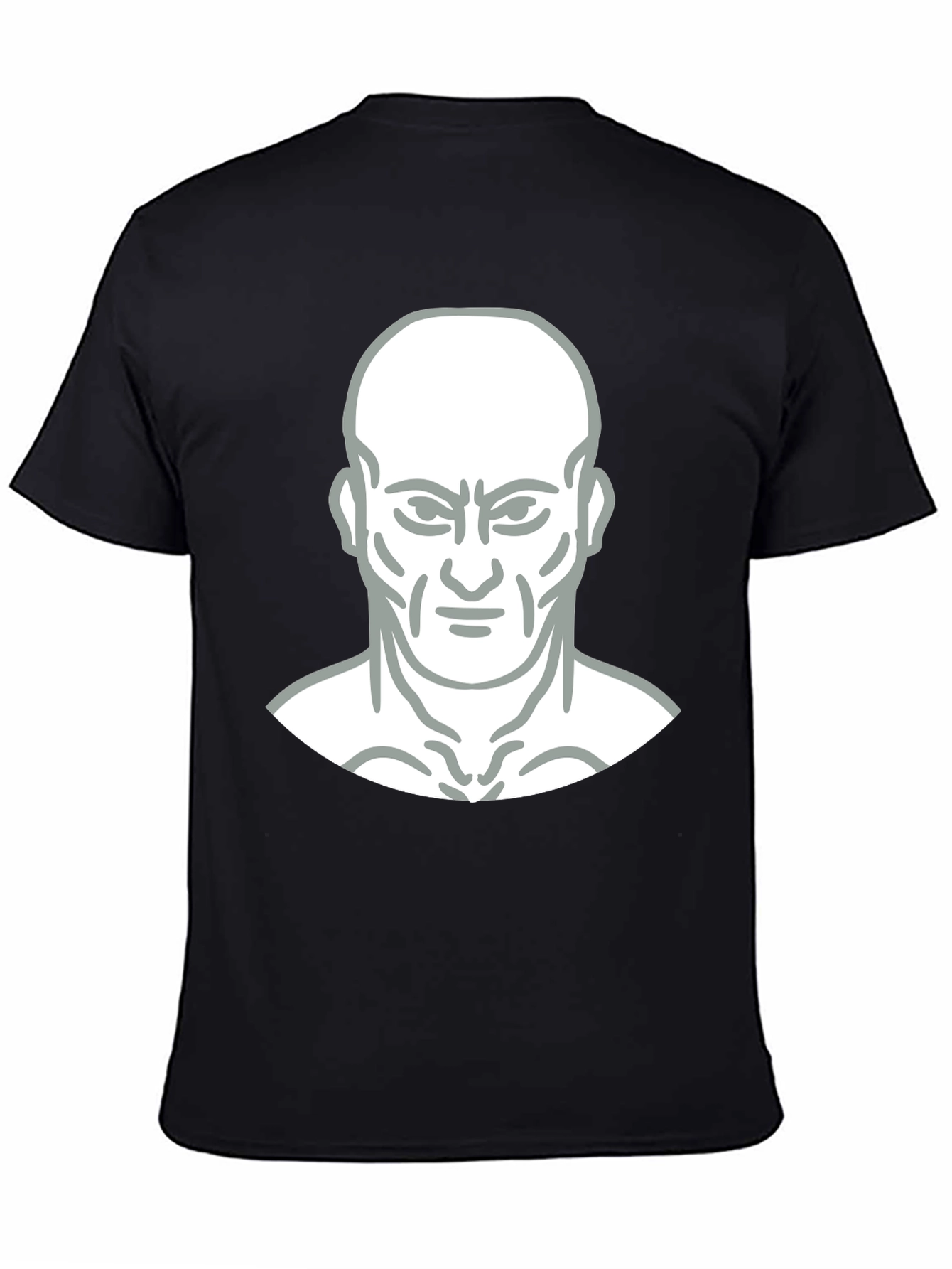 Bold Graphic Tee - Mans Face Design