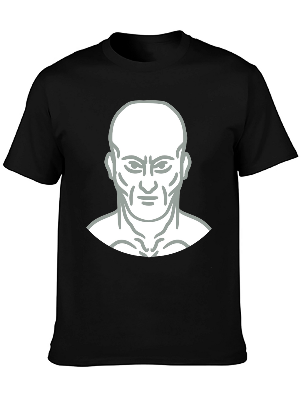 Bold Graphic Tee - Mans Face Design