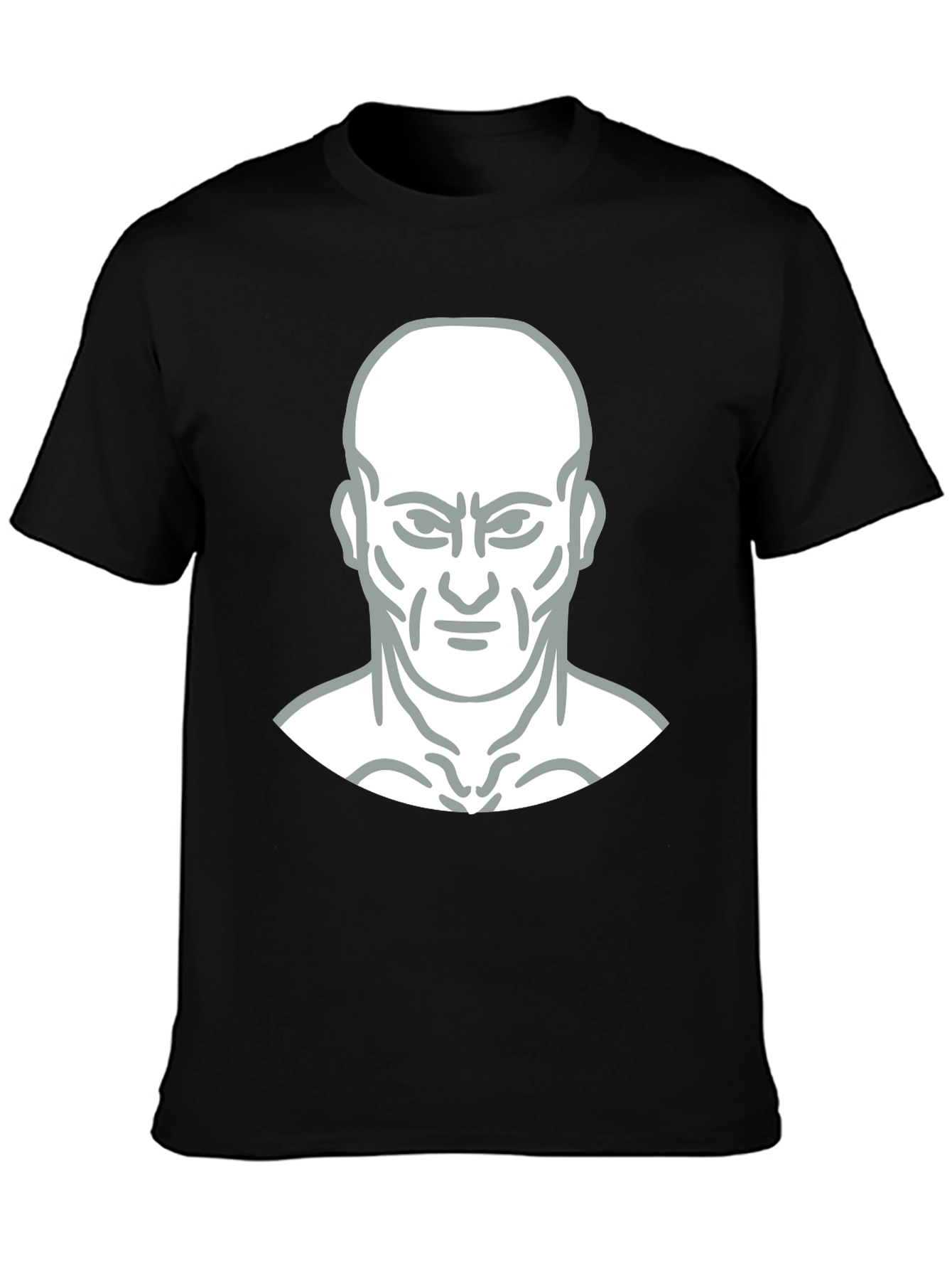 Bold Graphic Tee - Mans Face Design