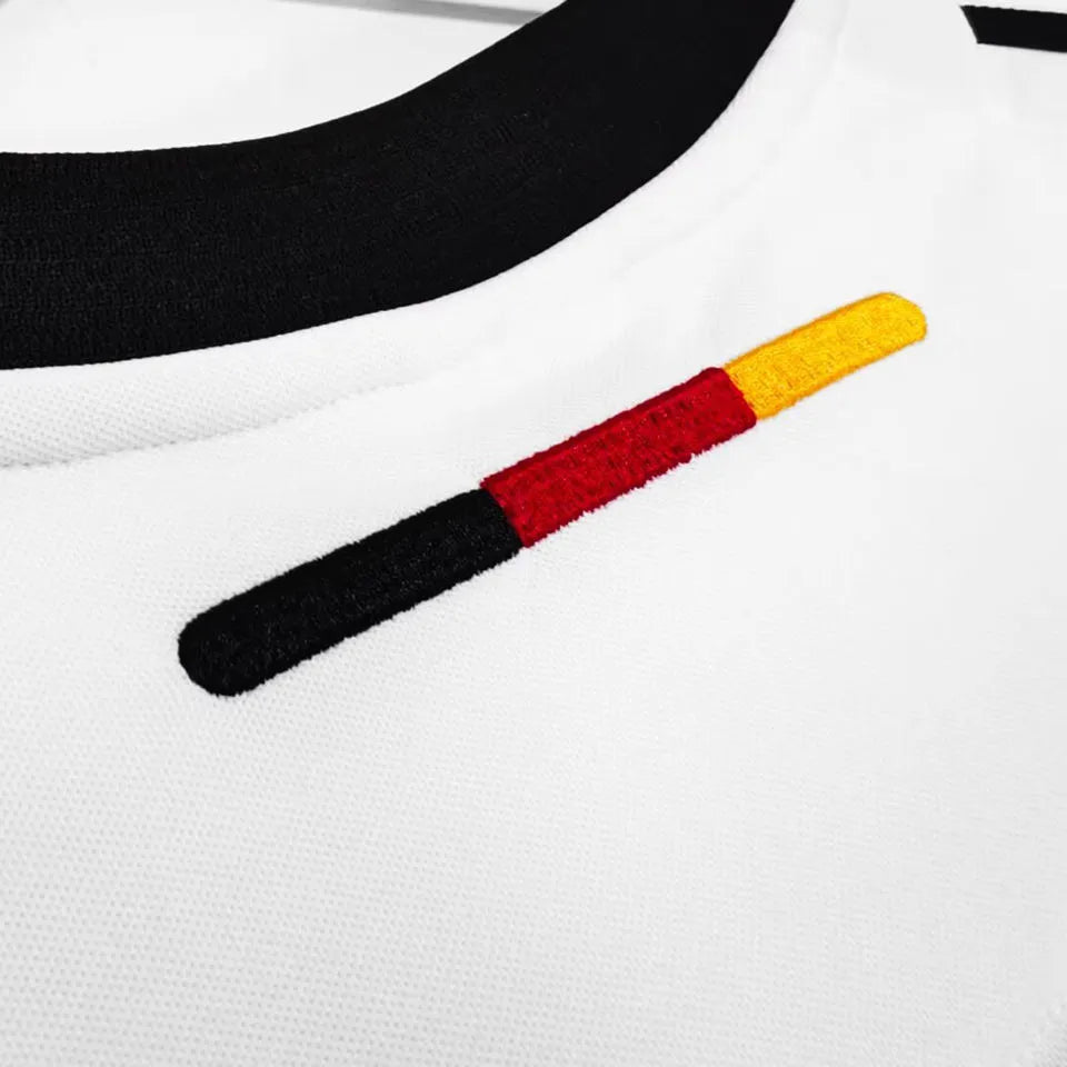 2002/03 Germany Home White Retro Soccer Jersey Detail 2