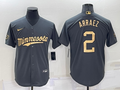 Men's Minnesota Twins Luis Arraez #2 Gray Replica Player Jerseys