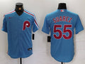 Men's Philadelphia Phillies Ranger Suarez #55 Light Blue Alternate Limited Jerseys