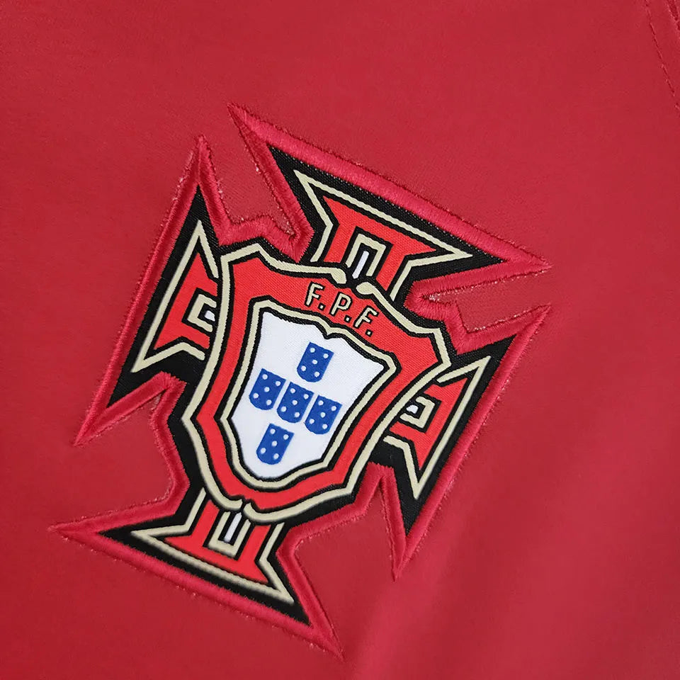 2022/23 Portugal 1:1 Quality Home Red Fans Soccer Jersey Detail 4