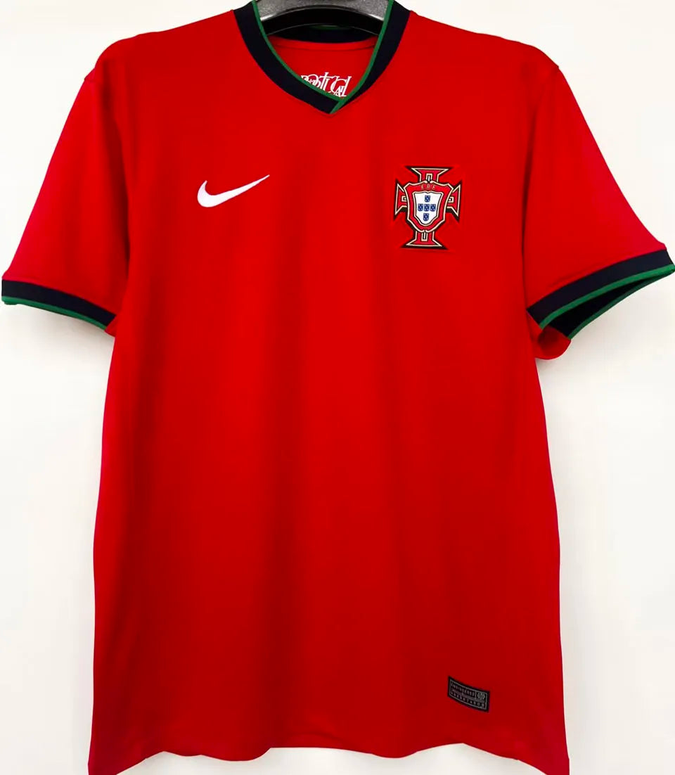 2024/25 Portugal 1:1 Quality Home Red Fans Soccer Jersey Front