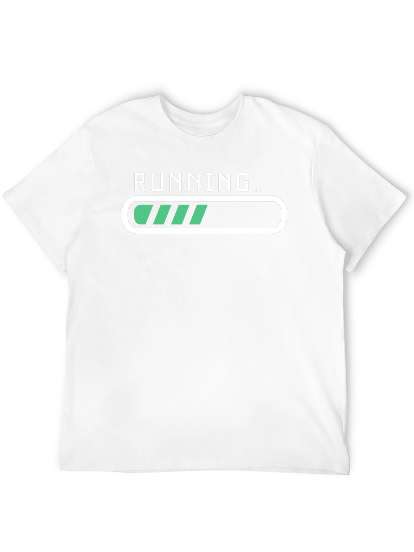 Running Loading Bar Graphic Tee - Black