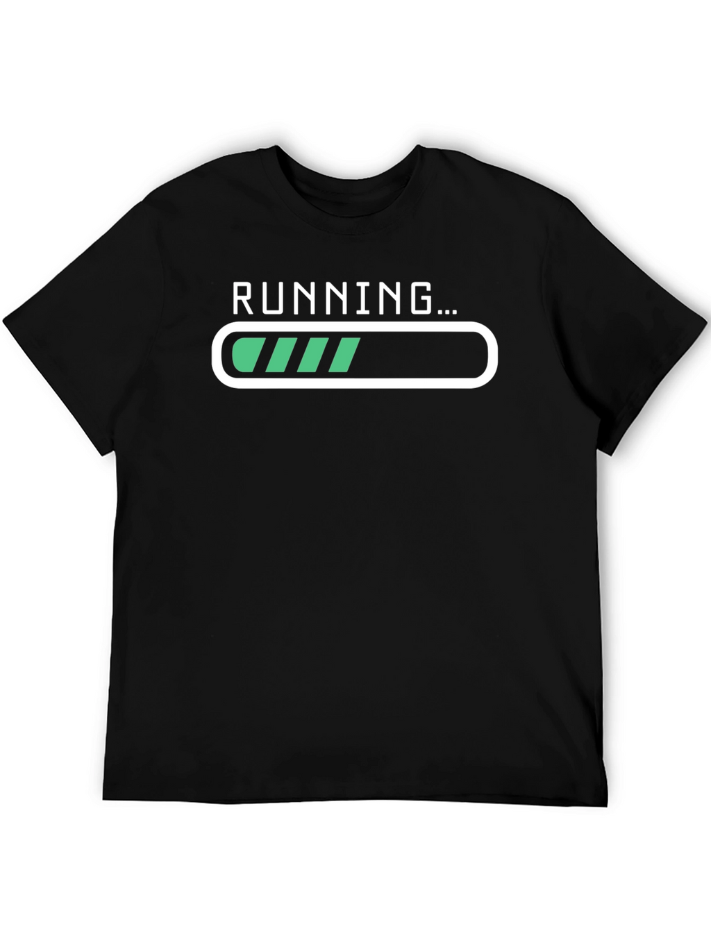 Running Loading Bar Graphic Tee - Black