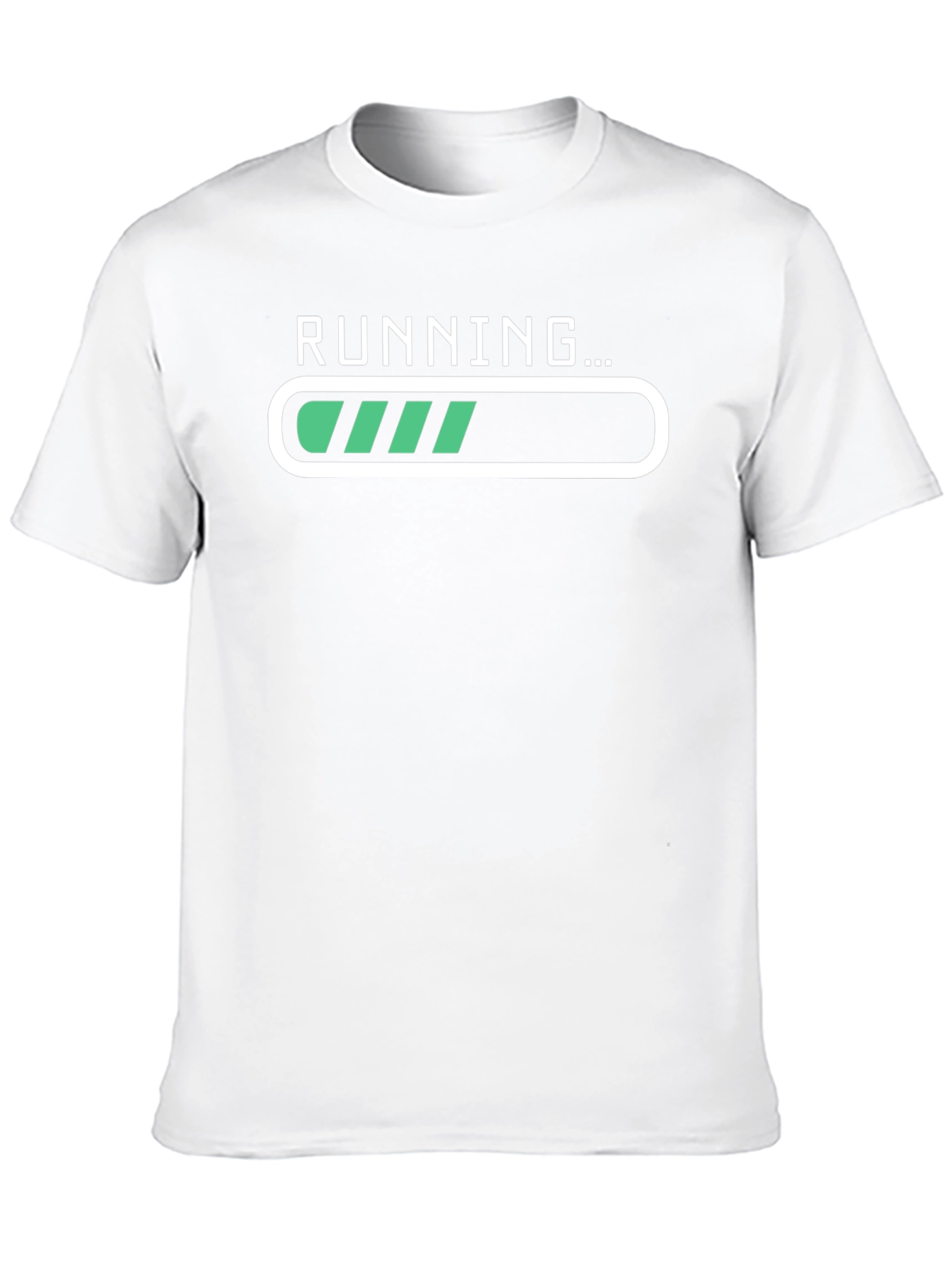 Running Loading Bar Graphic Tee - Black
